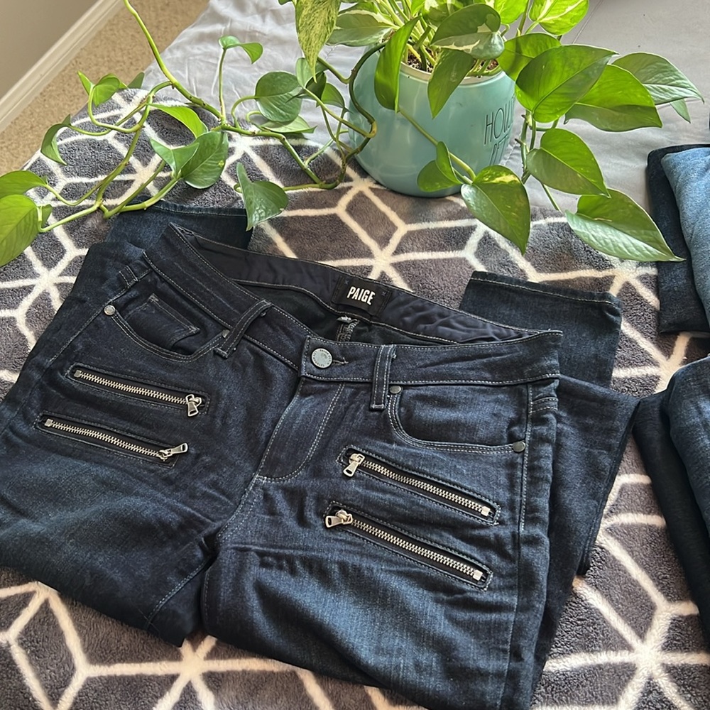 Women’s Paige Jeans sz 27 Edgemont/Barnette No Whiskers skinny stretchy midrise